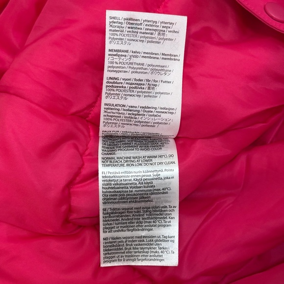 Reima Pink Gotland Reimatec snowsuit with detachable fur hood, size 3T - Picture 9 of 13